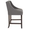 Merrick Lane Taylorsville 24 Inch Counter Height Stool with Nailhead Trim - Set of 2